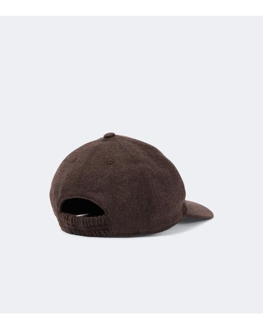 Cappello Da Baseball di Agnona in Brown da Uomo