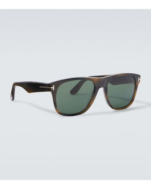 Tom Ford Green Marlon Rectangular Sunglasses for men