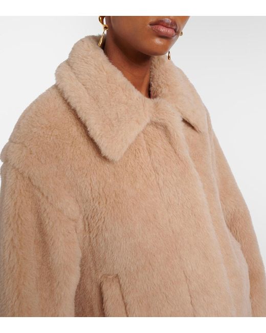 Max Mara Brown Tritone Cropped Teddy Jacket