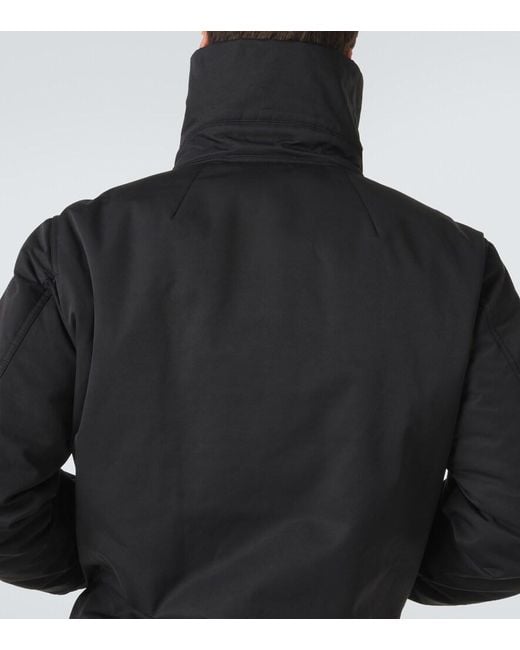 Rick Owens Black Dracuflight Padded Faille Jacket for men