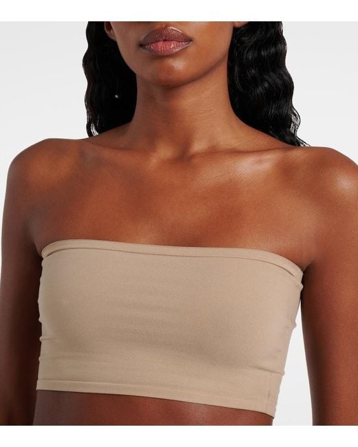 Alaïa White Bandeau Bikini