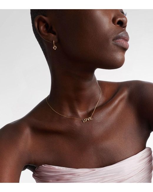 Sophie Bille Brahe White Love 18Kt Necklace With Diamonds