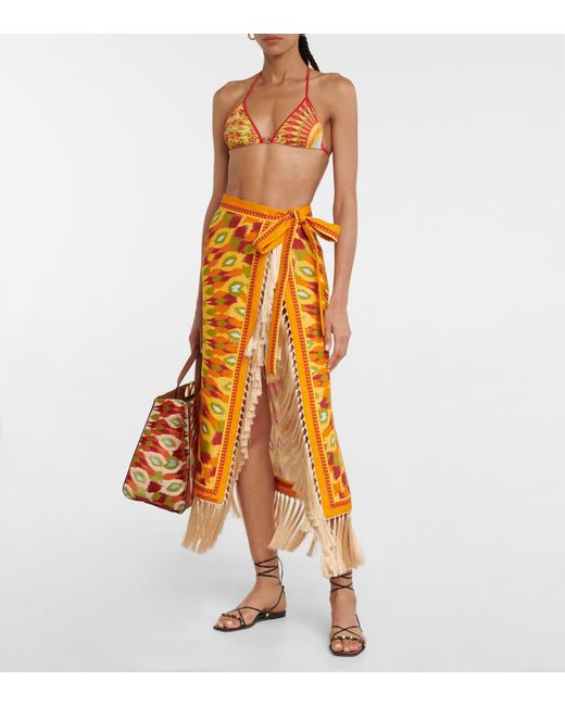 Mytheresa – Printed Linen Beach Cover 