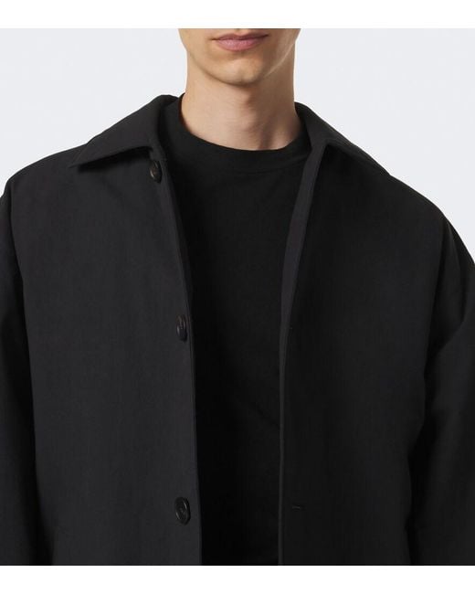 The Row Black Madoc Cotton Jersey T-Shirt for men