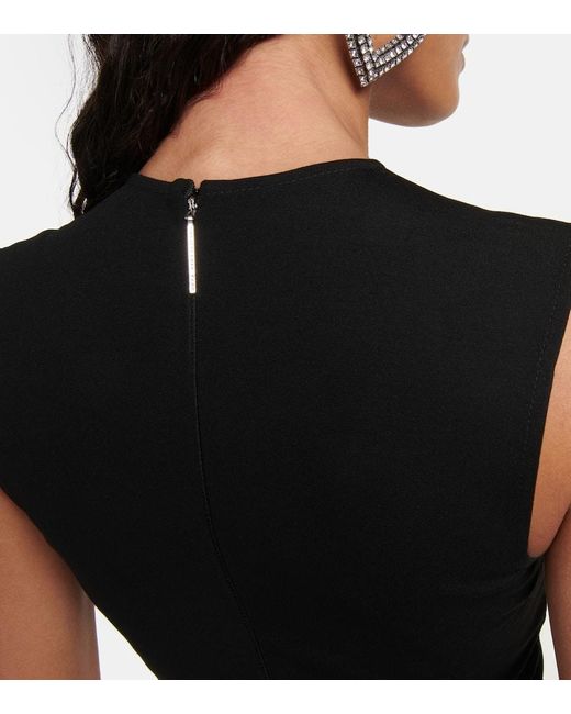 Christopher Kane Black Crystal-Embellished Bodycon Minidress