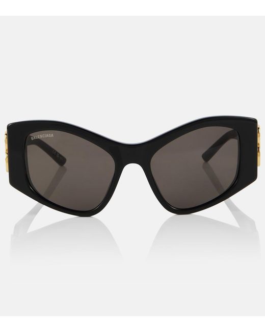 Balenciaga Brown Dynasty Rectangular Sunglasses