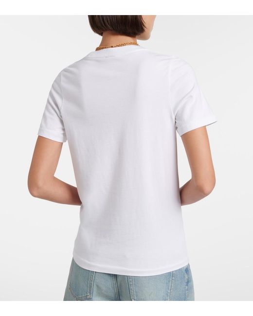 Chloé White Printed Cotton T-Shirt
