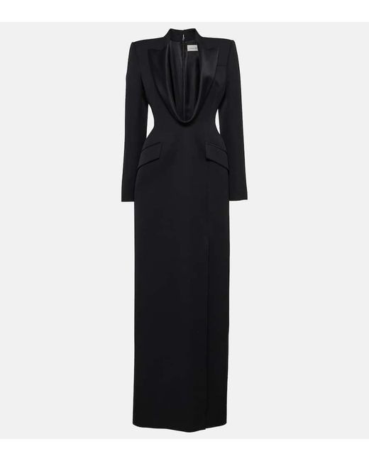 Alexander McQueen Black Long Jacket Dress