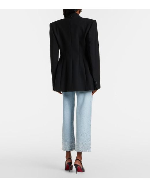 7 For All Mankind Blue Calie Embellished Straight Jeans