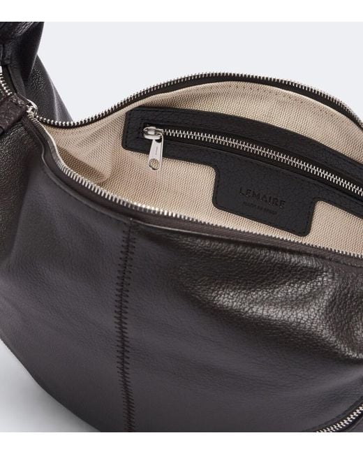 Lemaire Black Quiver Mini Leather Top-Handle Bag