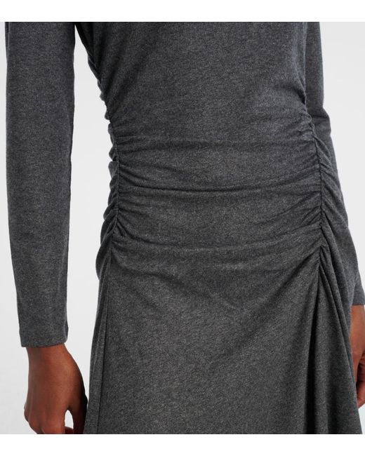 Vestido Midi Theodora En Mezcla De Lana Veronica Beard de color Gray