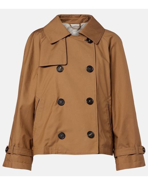 Max Mara Brown The Cube Tesoro Cotton-Blend Twill Jacket