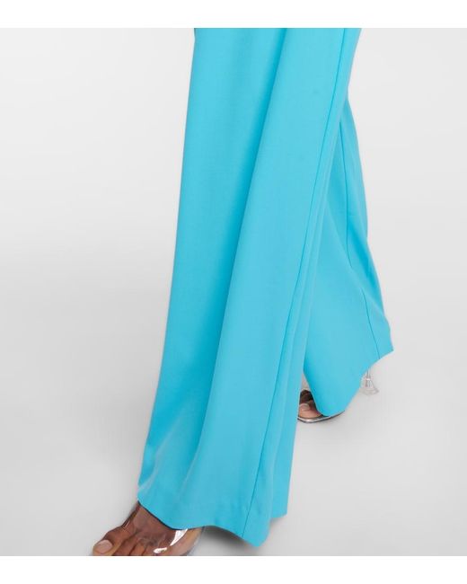 The Sei Blue Pleated Wide-Leg Pants
