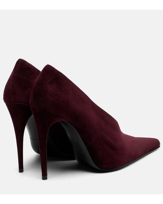 Magda Butrym Purple Suede Pumps