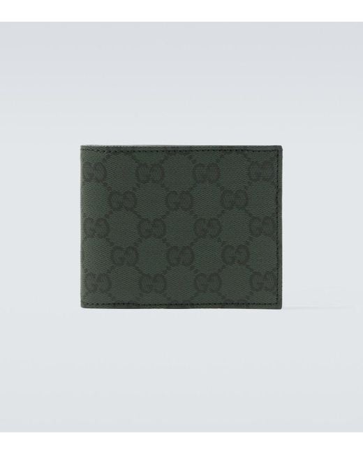 Gucci Green Gg Canvas Bifold Wallet for men