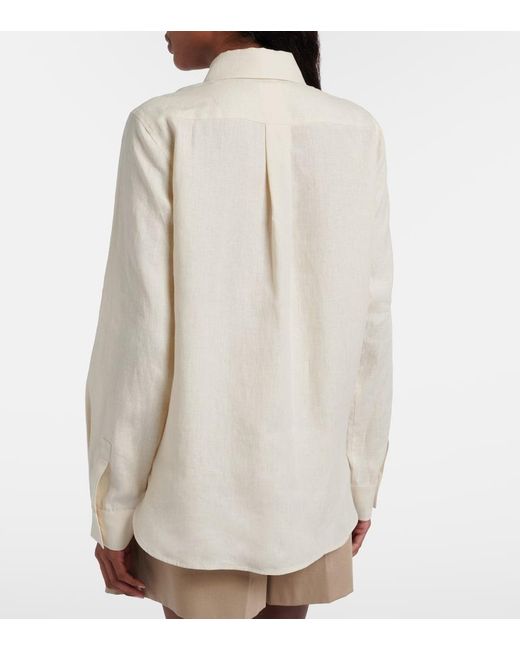 Max Mara Natural Falasco Linen Shirt