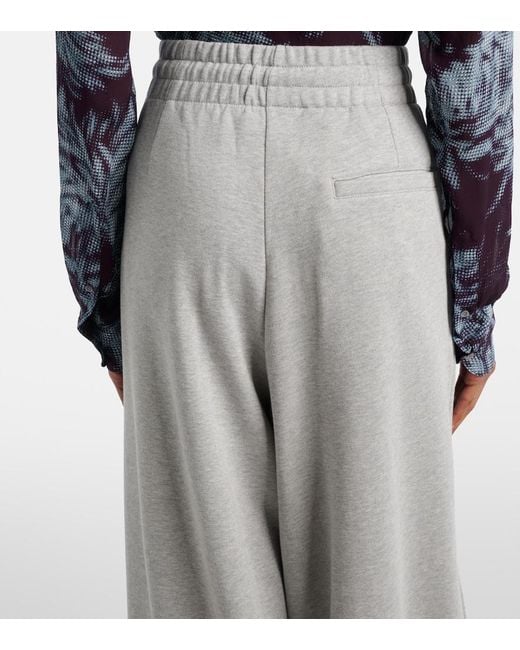 Dries Van Noten Gray Cotton Jersey Sweatpants