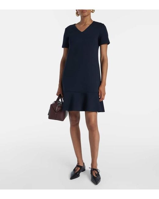 Max Mara Blue Minikleid Veloce Aus Jersey