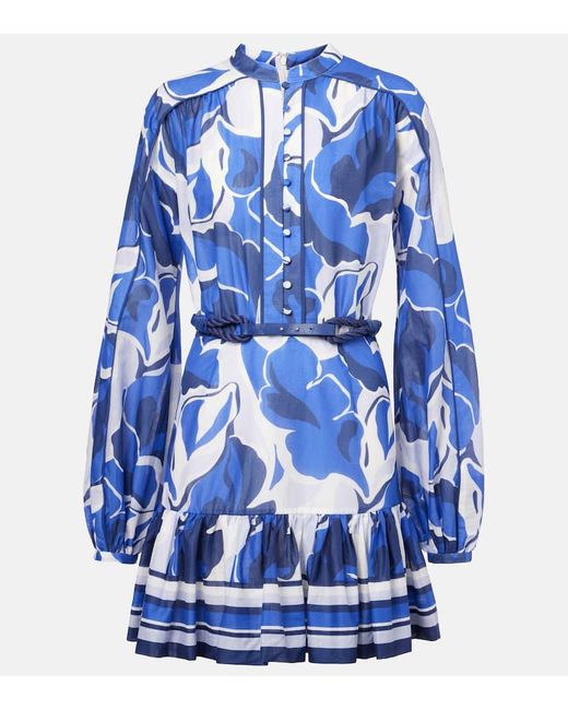 Rebecca Vallance Blue Minikleid Paros Aus Baumwolle