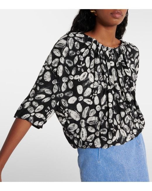 Marni Black Printed Blouse