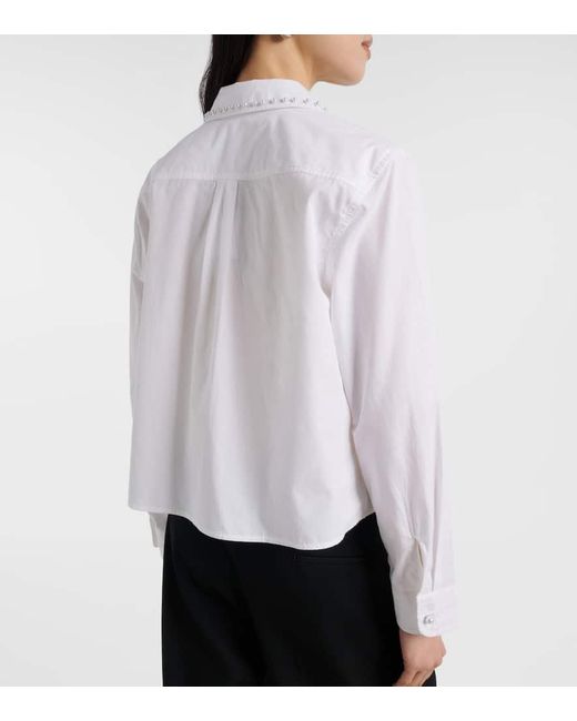 Velvet White Hemd Jocelyn Aus Baumwollpopeline