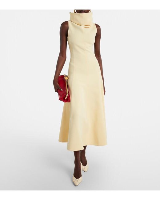 Robe Midi Triangle Jacquemus en coloris Metallic