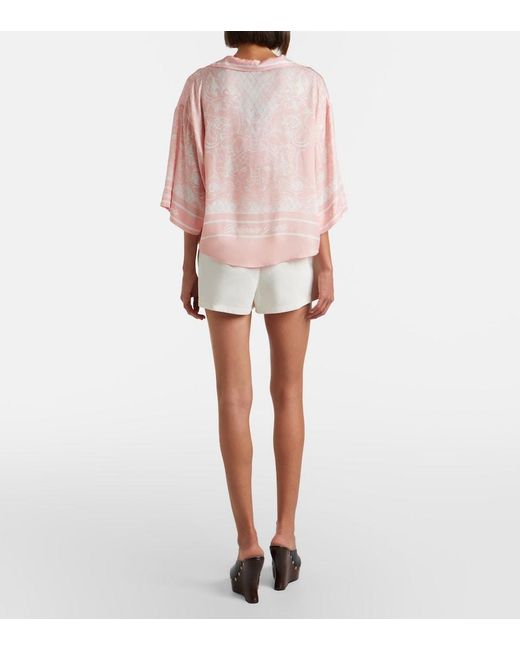 Balmain White Denim Cargo Shorts