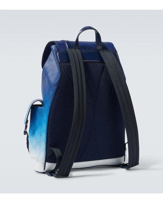 Gucci Blue Chroma Gg Large Backpack for men
