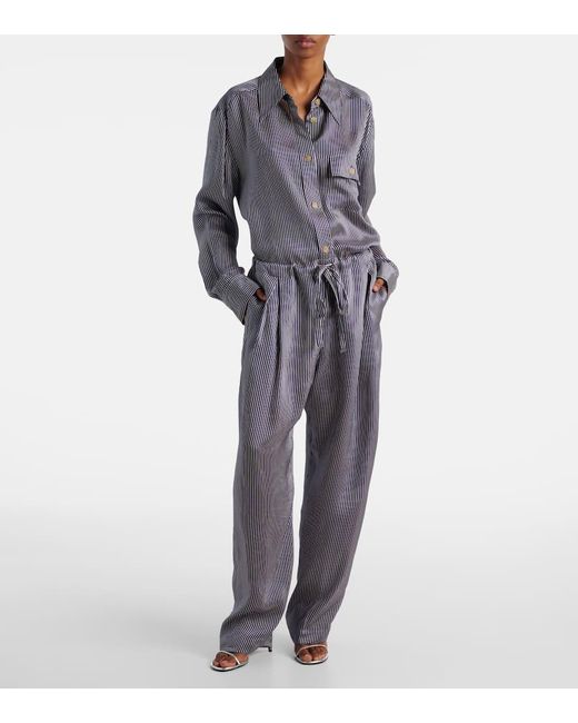 Khaite Gray Gerade Hose Trenton
