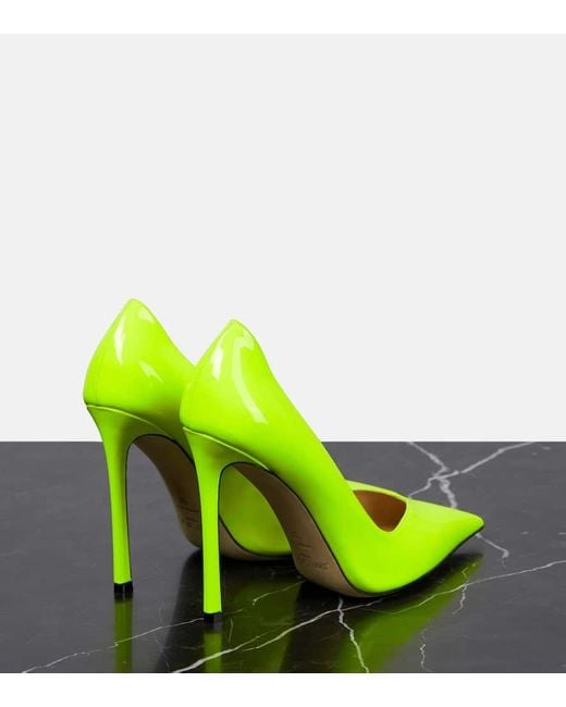 Escarpins Casse 100 En Cuir Verni Jimmy Choo en coloris Yellow