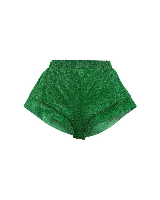 Oseree Green Oseree Lumiere High-rise Shorts