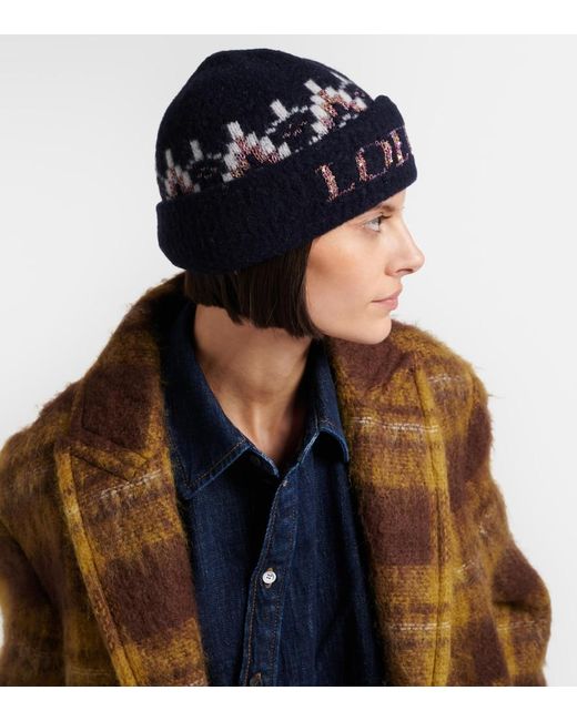 Berretto Fair Isle di Loewe in Blue