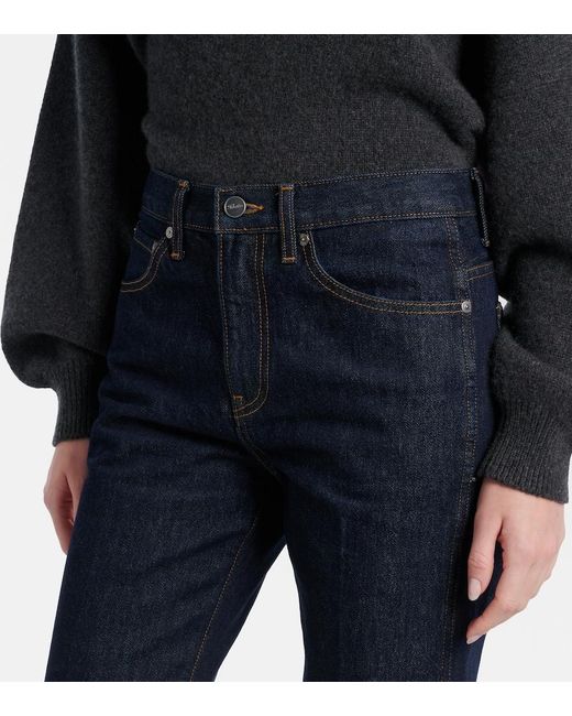 Khaite Blue Clara Flared Jeans
