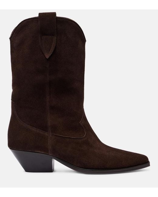 Isabel Marant Brown Duerto Suede Ankle Boots