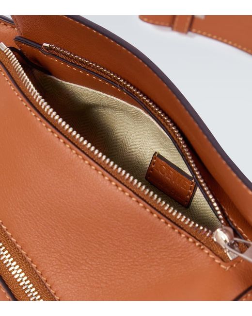 Loewe Brown Puzzle Mini Leather Belt Bag for men