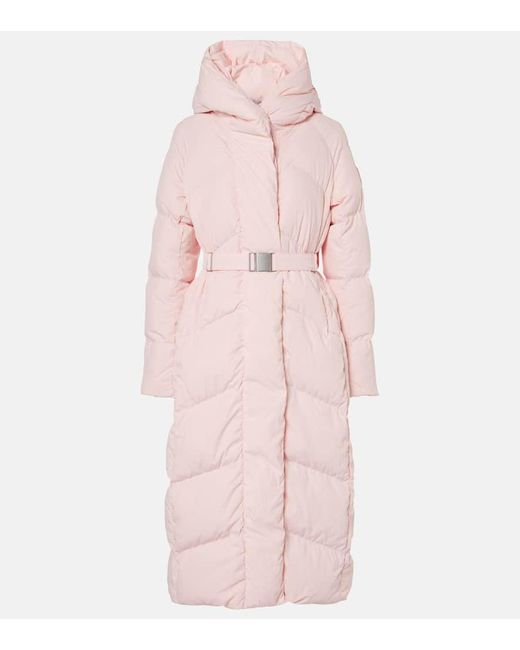 Canada Goose Marlow Belted Down Coat in Pink Lyst