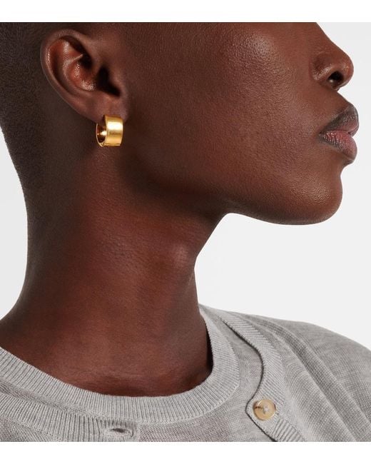 Totême Metallic Hoop Earrings