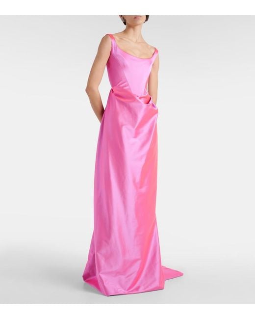 Vivienne Westwood Pink Camille Satin Gown