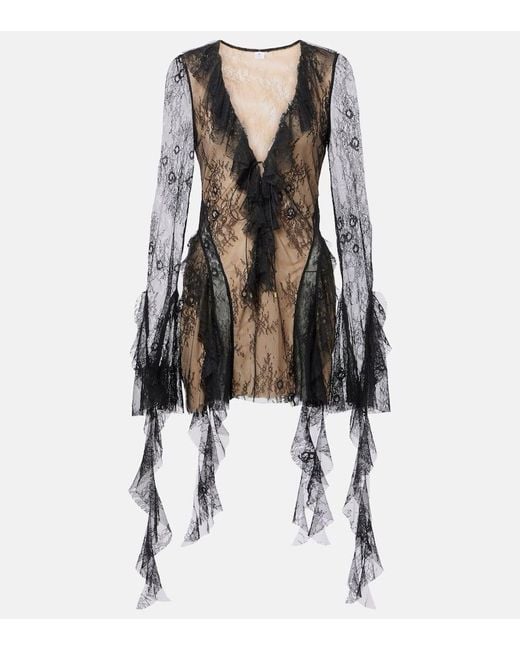 Bananhot Black Minikleid Surin Aus Spitze