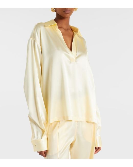Tom Ford Natural Silk-Blend Top