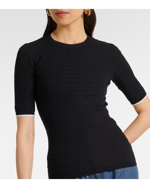 Valentino Black Toile Iconographe Sweater