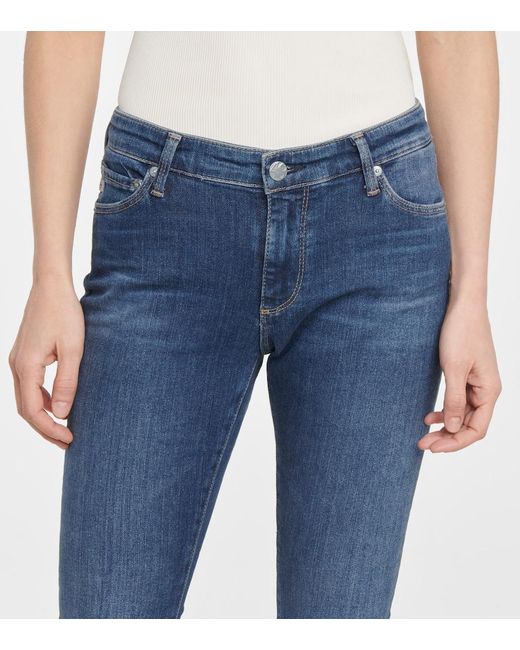 AG Jeans Blue Legging Ankle Mid-Rise Skinny Jeans