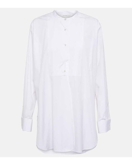 The Row White Oversize-Hemd Amalia aus Baumwollpopeline