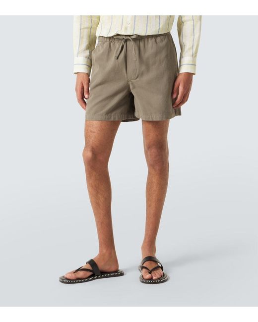 FRAME Natural Canvas Shorts for men
