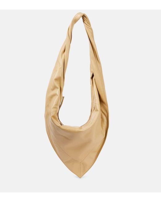 Lemaire Metallic Scarf Small Leather Shoulder Bag