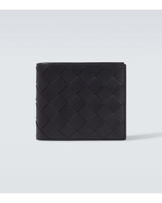 Bottega Veneta Portemonnaie Intrecciato Aus Leder in Black für Herren