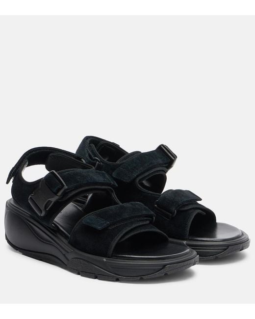 Phoebe Philo Black Suede Sandals