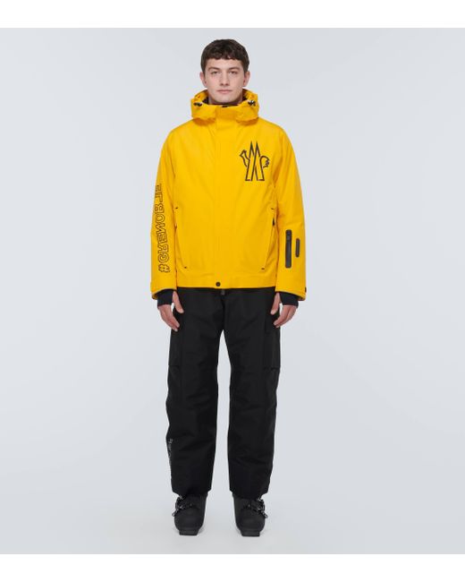 3 MONCLER GRENOBLE Yellow Moriond Ski Jacket In Gore-tex 2l for men