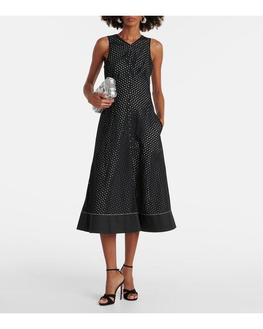 Proenza Schouler Black Label Juno Broderie Anglaise Midi Dress
