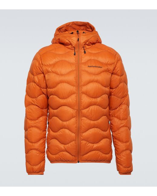 Peak Performance Helium Down Jacket in Orange for Men | Lyst